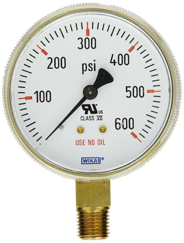 Датчик регулятора кислорода/азота, 600 psi, 2,5 дюйма