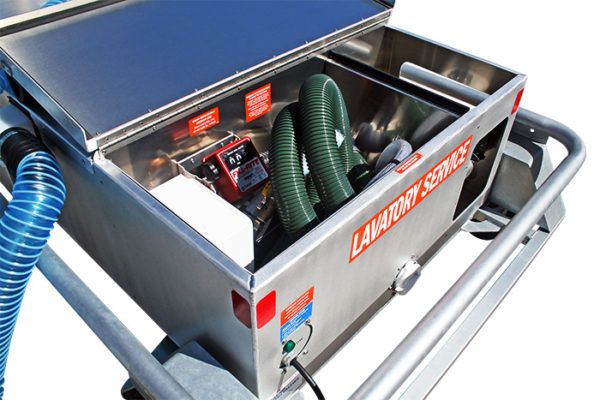 Бензиновая тележка для обслуживания туалетов LC180-RJ2G
